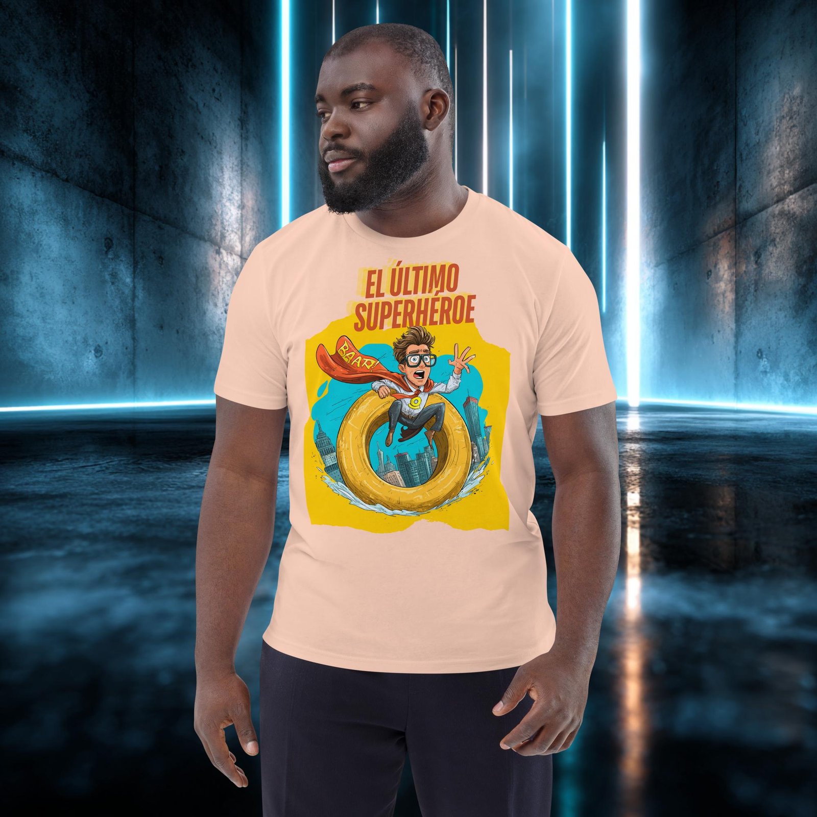 Camiseta orgánica con diseño El Último Superhéroe — color 11