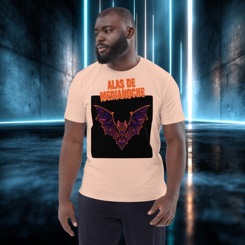 Camiseta orgánica con diseño Alas de Medianoche