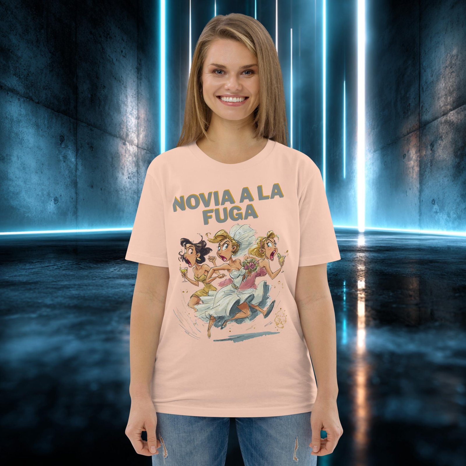 Camiseta orgánica con diseño Novia a la Fuga — color 12