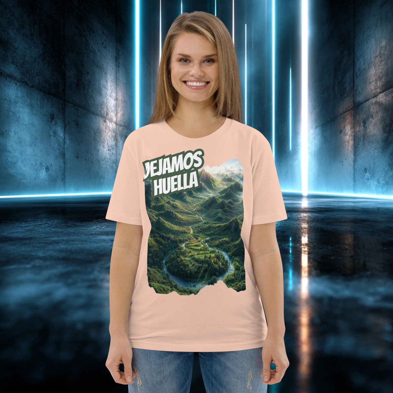 Camiseta orgánica con diseño Dejamos Huella — color 12