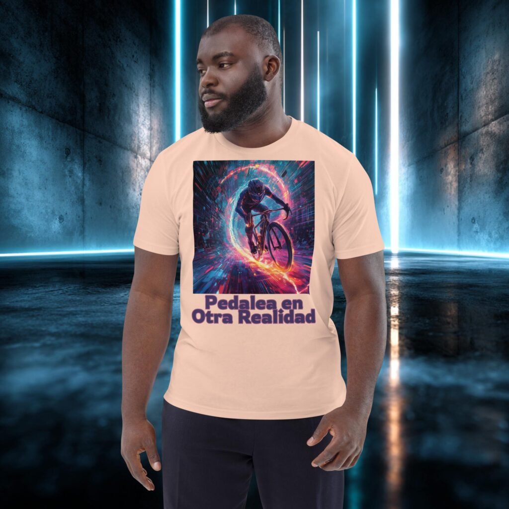 Camiseta orgánica con diseño Pedalea en Otra Realidad