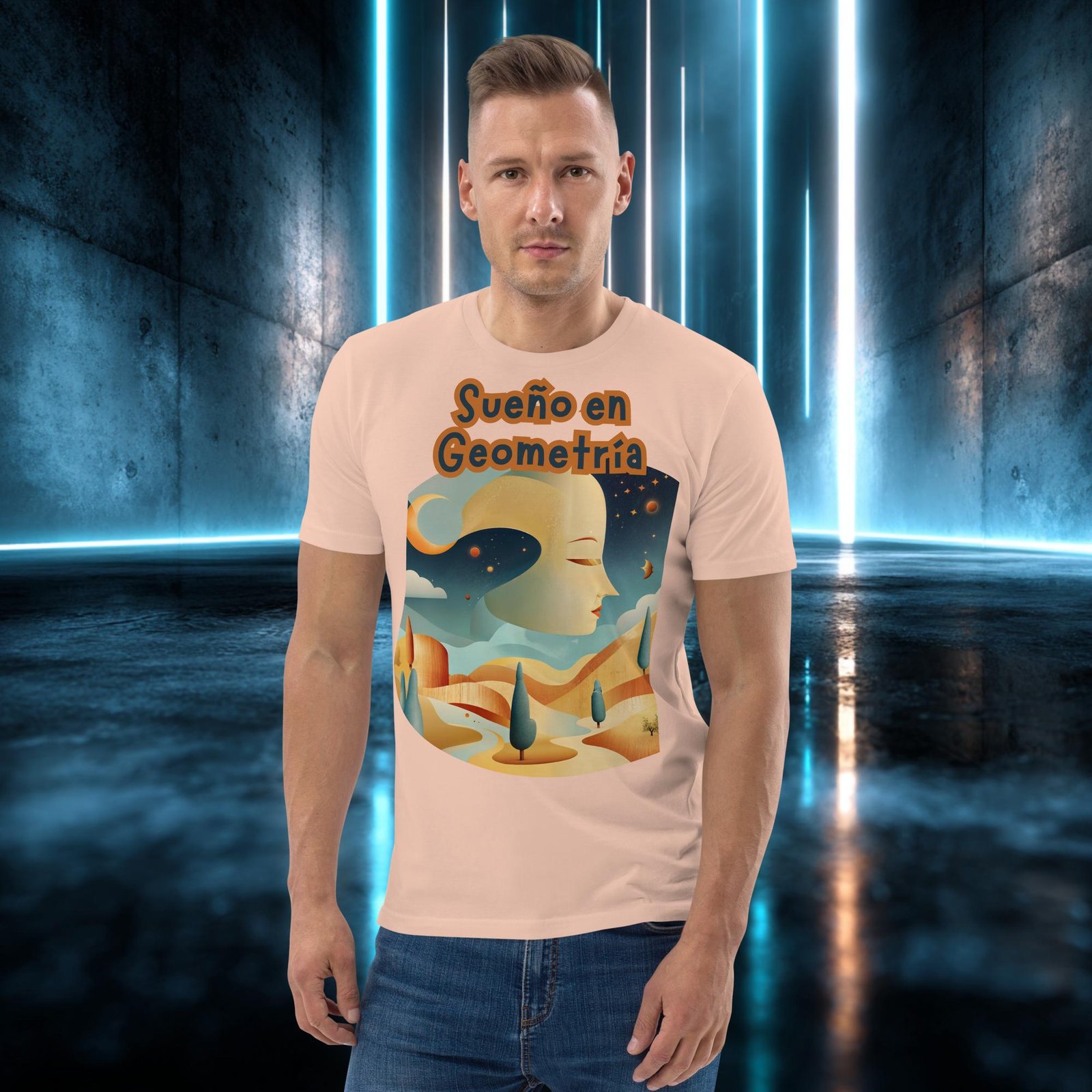 Camiseta orgánica con diseño Sueño en Geometría — color 11