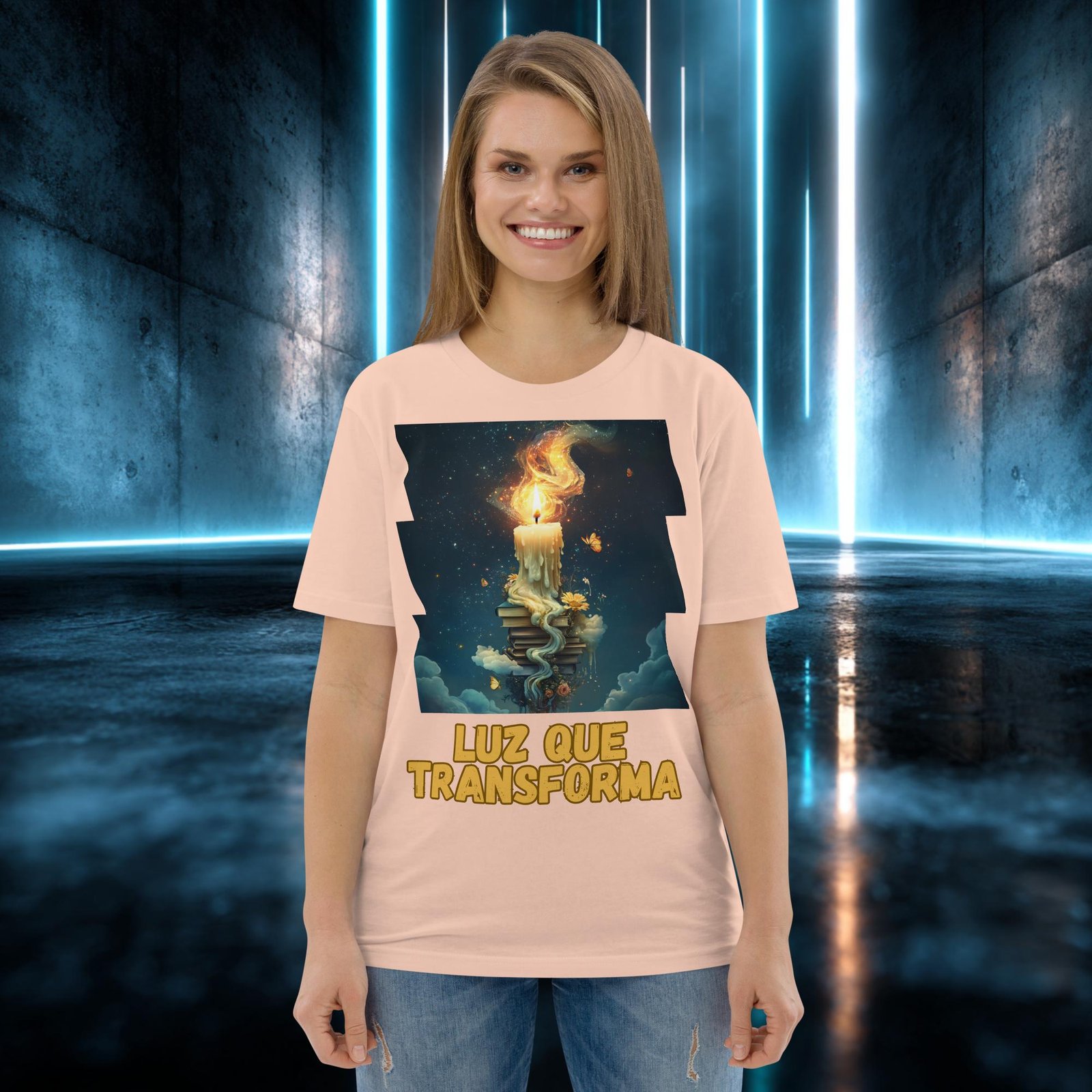 Camiseta orgánica con diseño Luz que Transforma — color 11