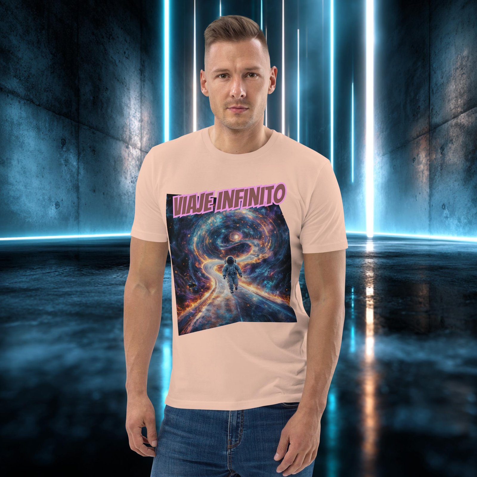 Camiseta orgánica con diseño Viaje Infinito — color 12