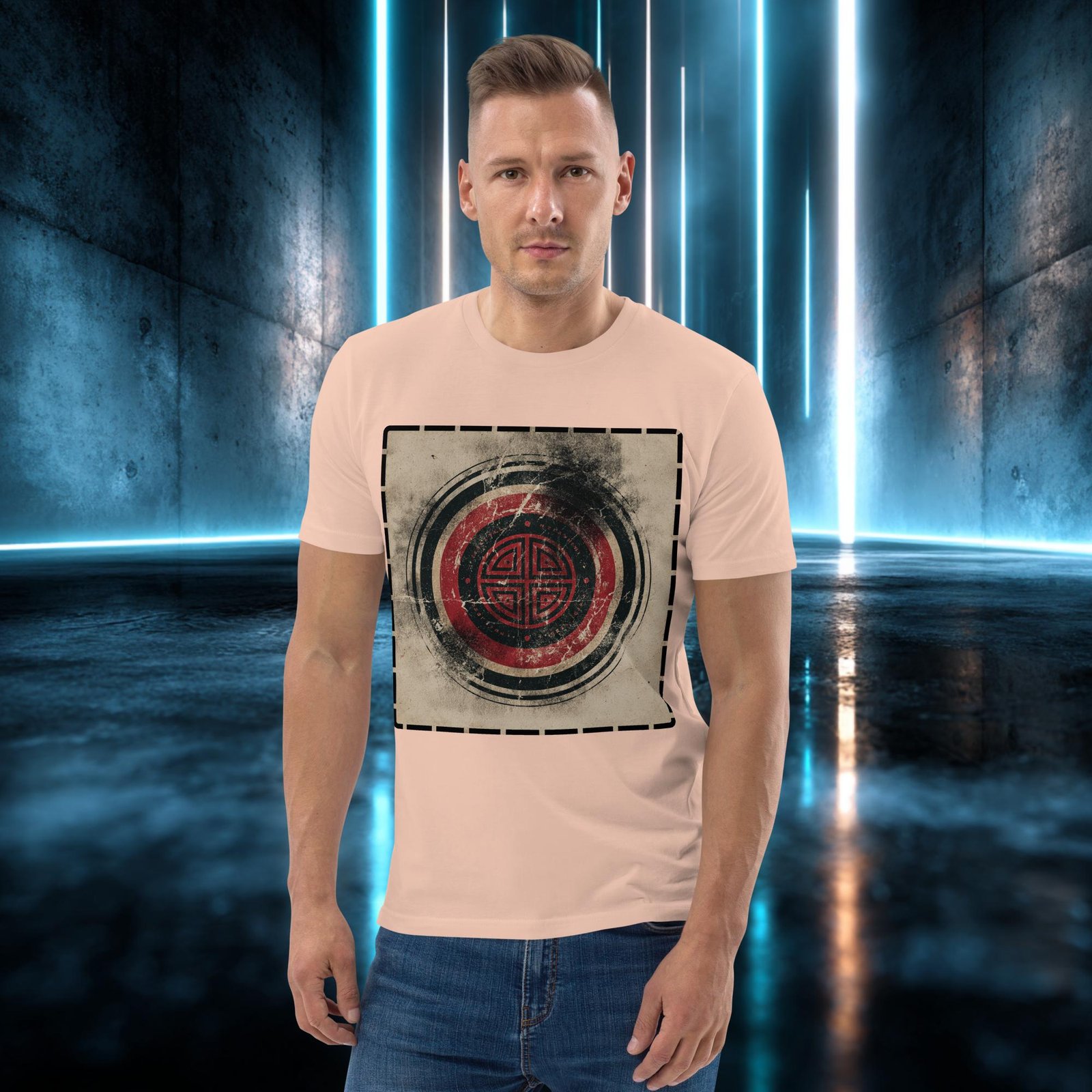 Camiseta orgánica con diseño Emblema Antiguo — color 11