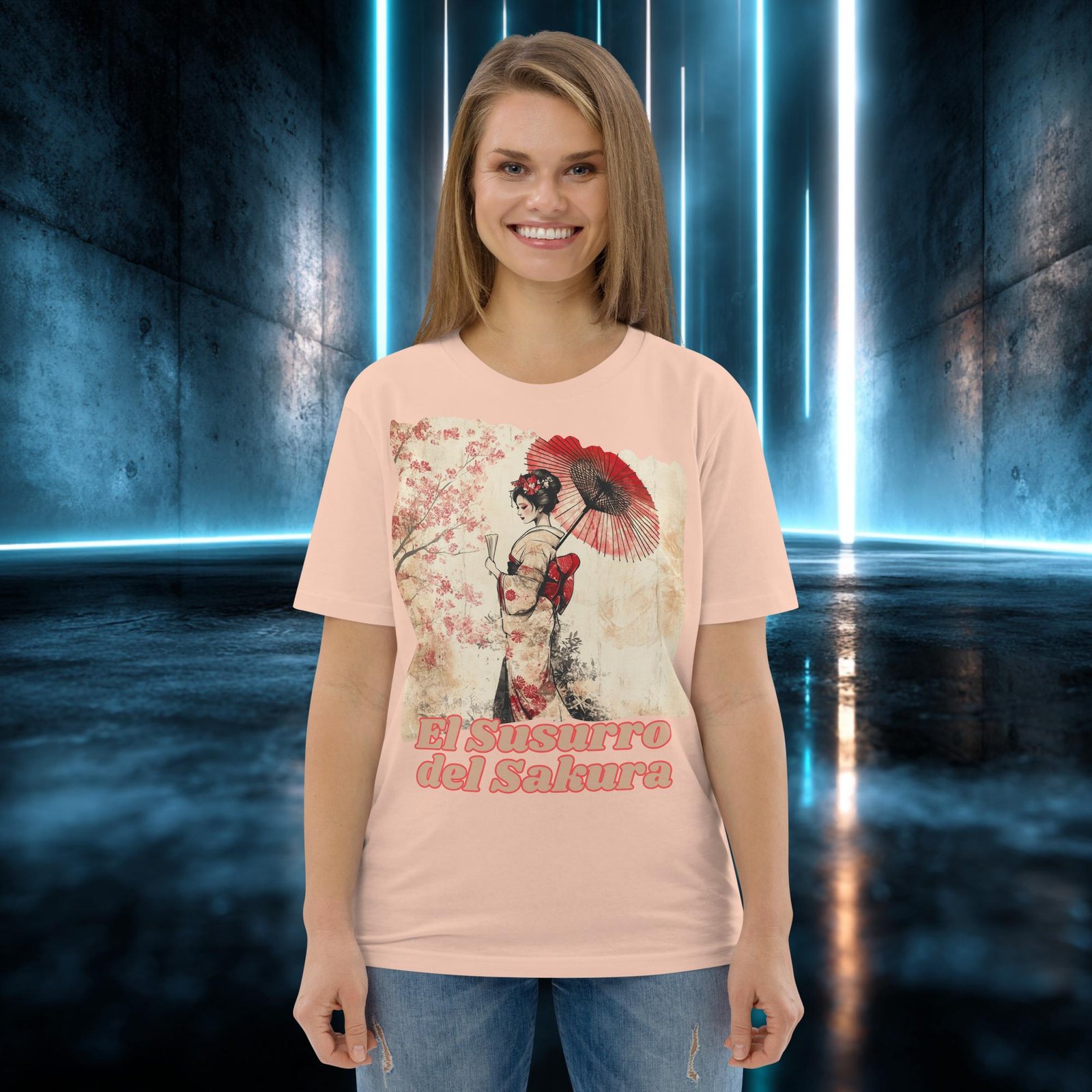 Camiseta orgánica con diseño El Susurro del Sakura — color 11
