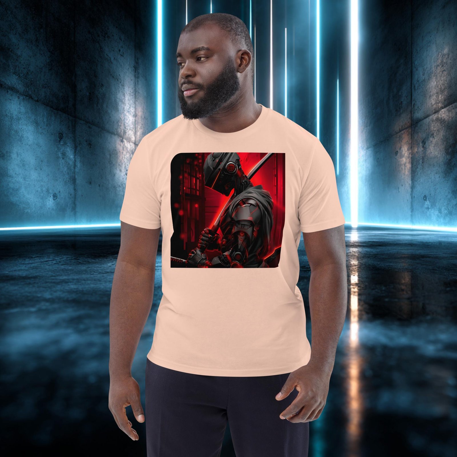 Camiseta orgánica con diseño Samurái de Circuitos — color 11