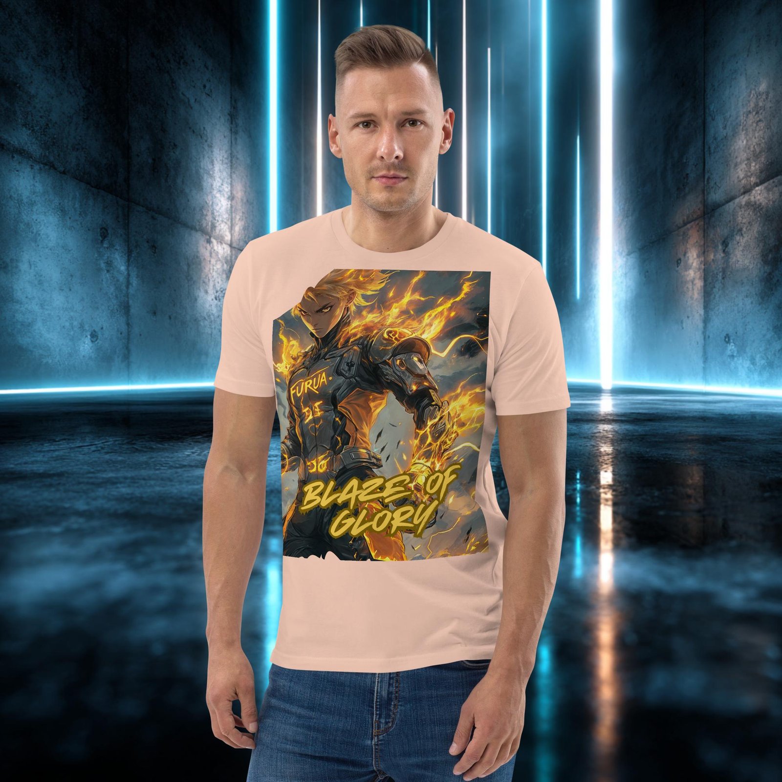 Camiseta orgánica con diseño Llamarada de Gloria — color 11