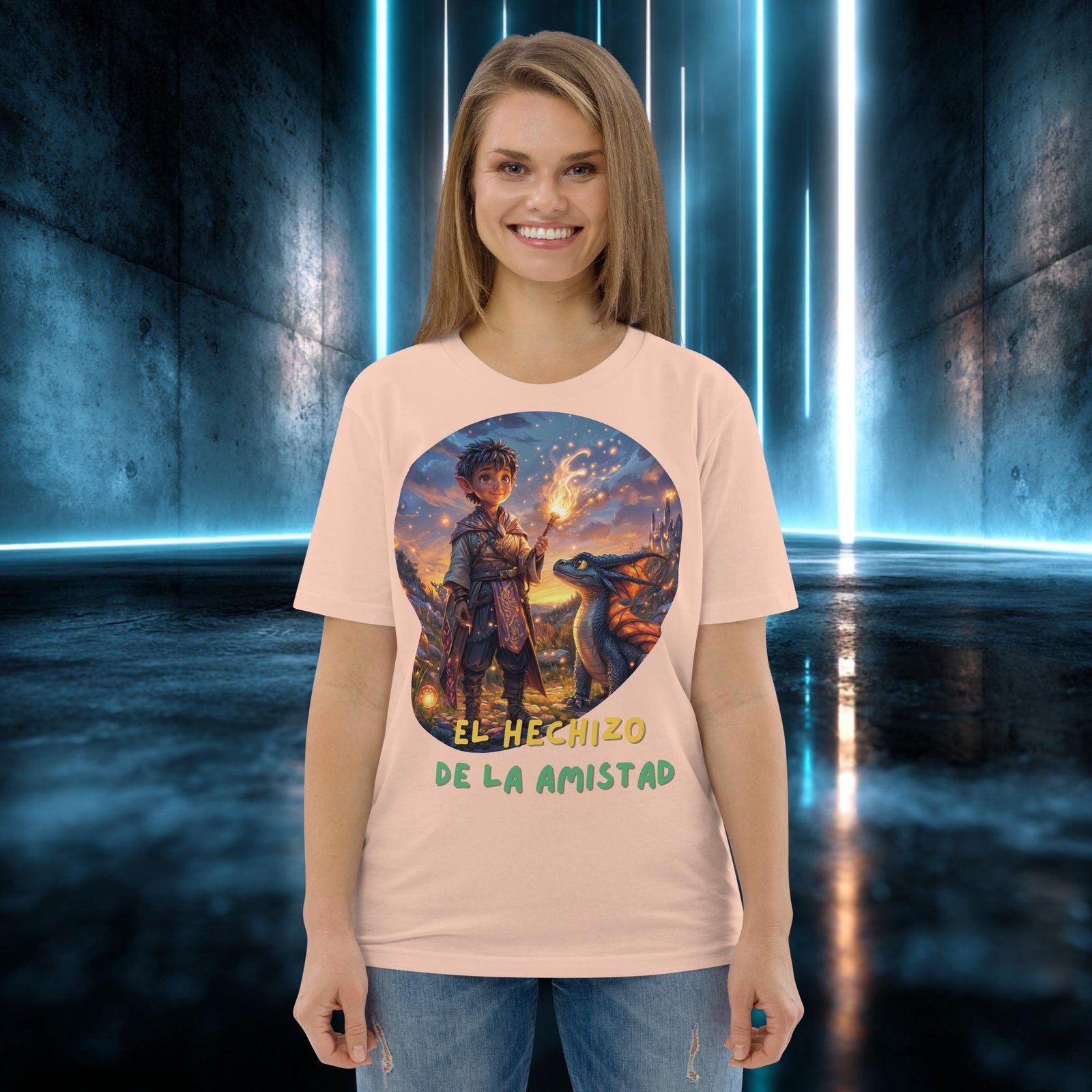 Camiseta orgánica con diseño El Hechizo de la Amistad — color 12