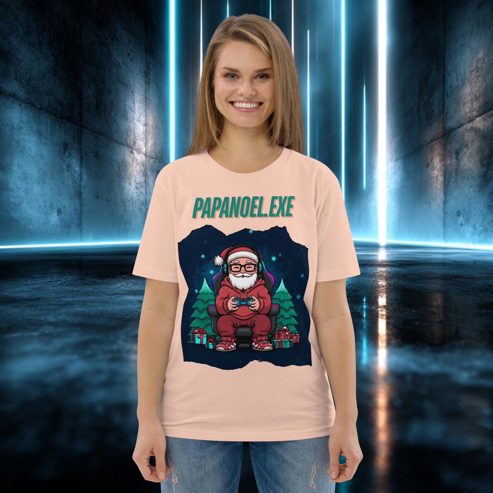 Camiseta orgánica con diseño Papá Noel Punto Exe — color 11