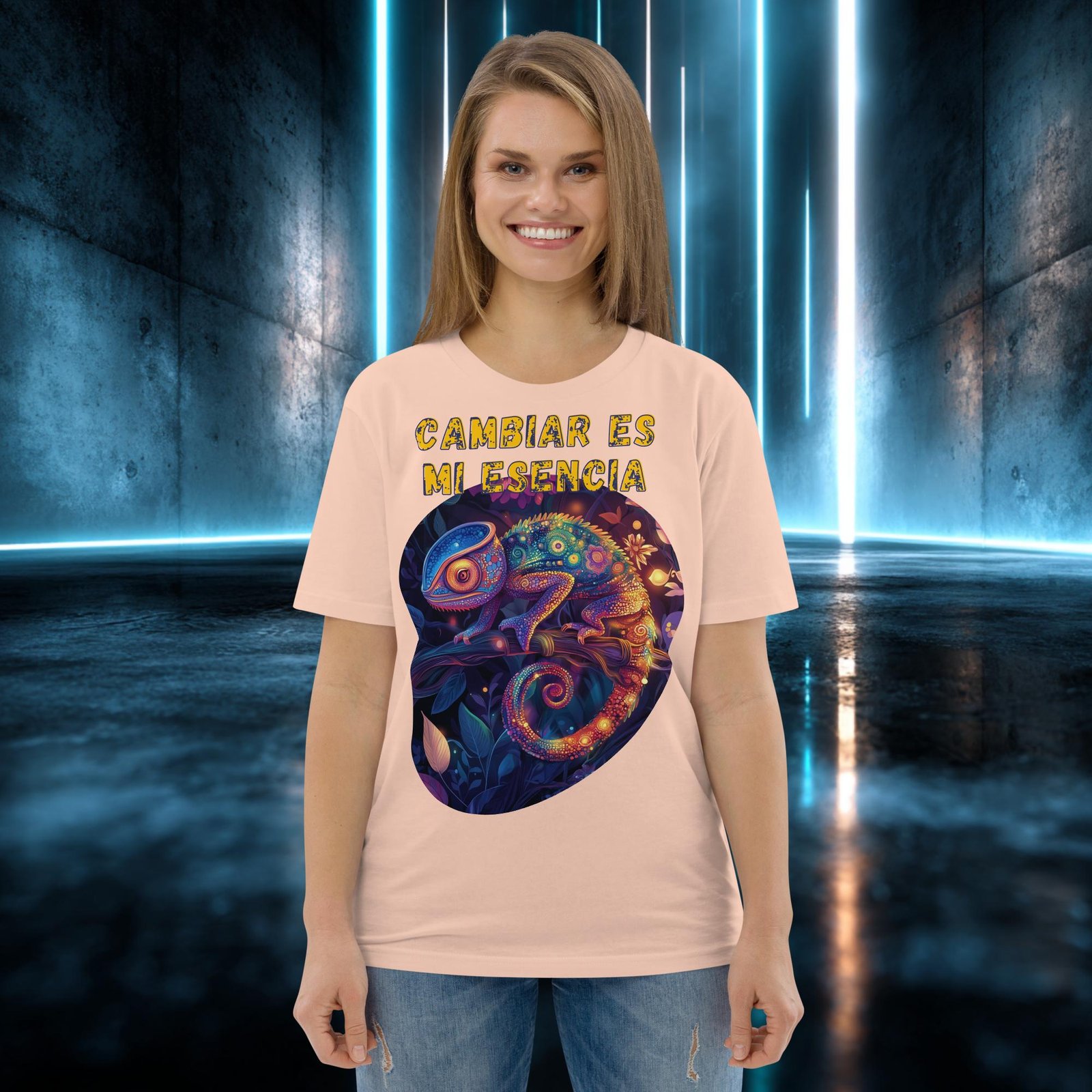 Camiseta orgánica con diseño Cambiar Es Mi Esencia — color 11