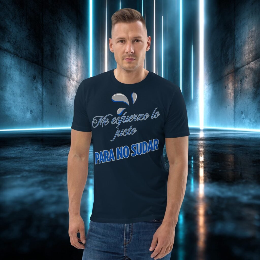 Camiseta orgánica con diseño Me Esfuerzo lo Justo