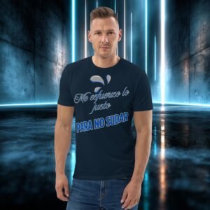 Camiseta orgánica con diseño Me Esfuerzo lo Justo