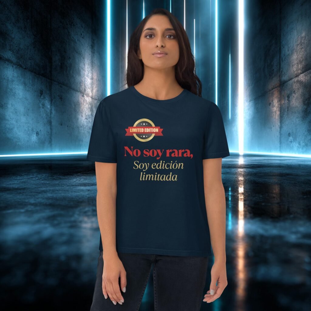 Camiseta orgánica con diseño No Soy Rara, Edición Limitada