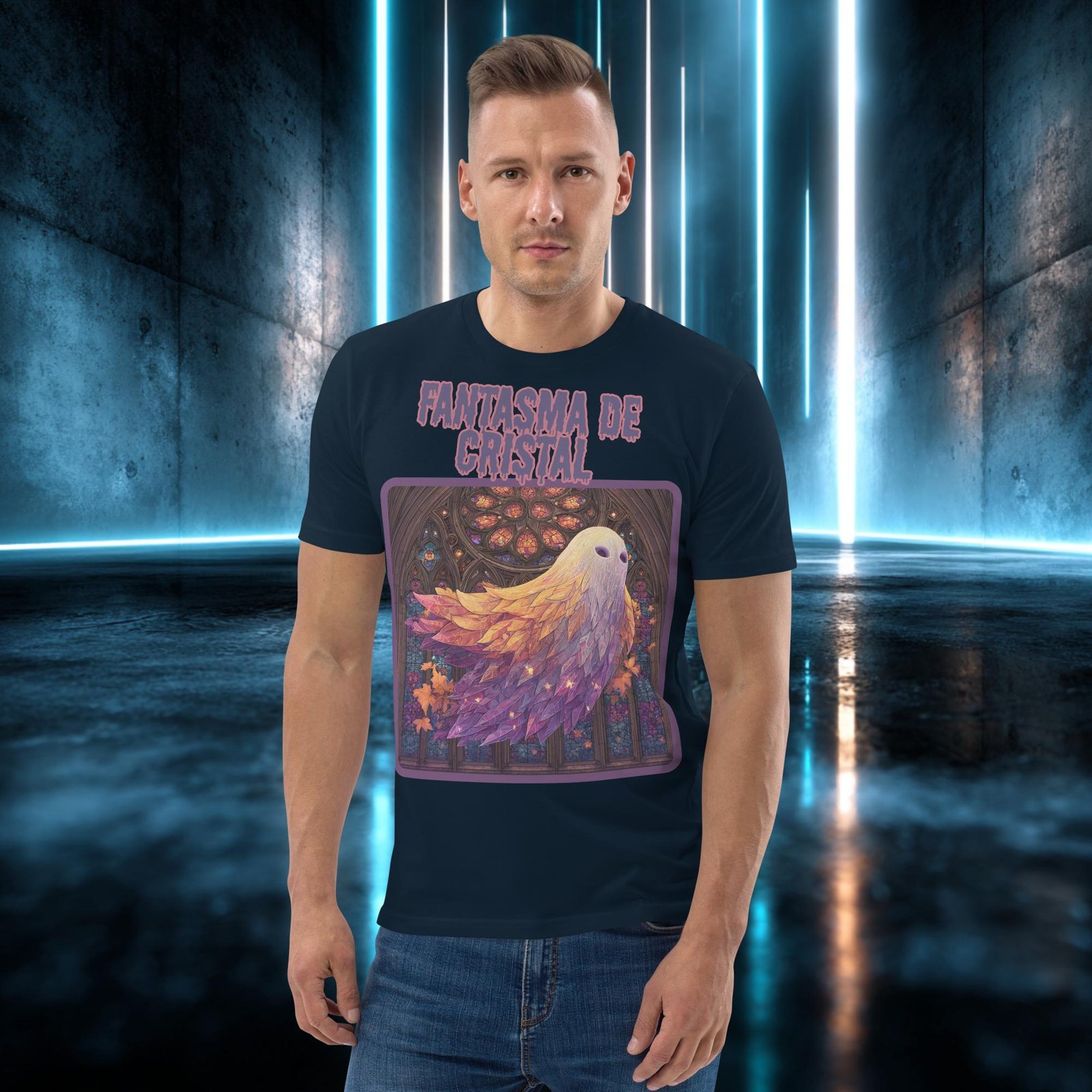 Camiseta orgánica con diseño Fantasma de Cristal — color 2