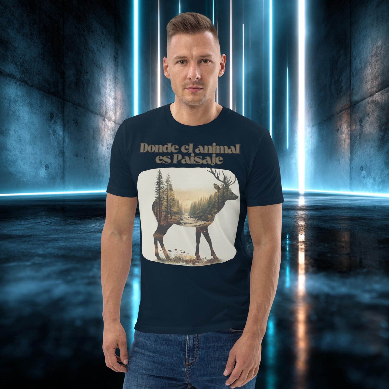Camiseta orgánica con diseño Donde el Animal Es Paisaje — color 2