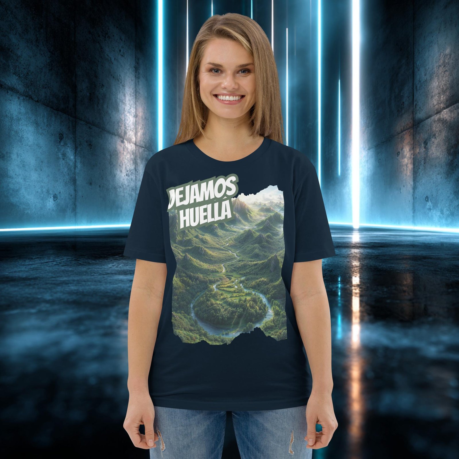 Camiseta orgánica con diseño Dejamos Huella — color 2