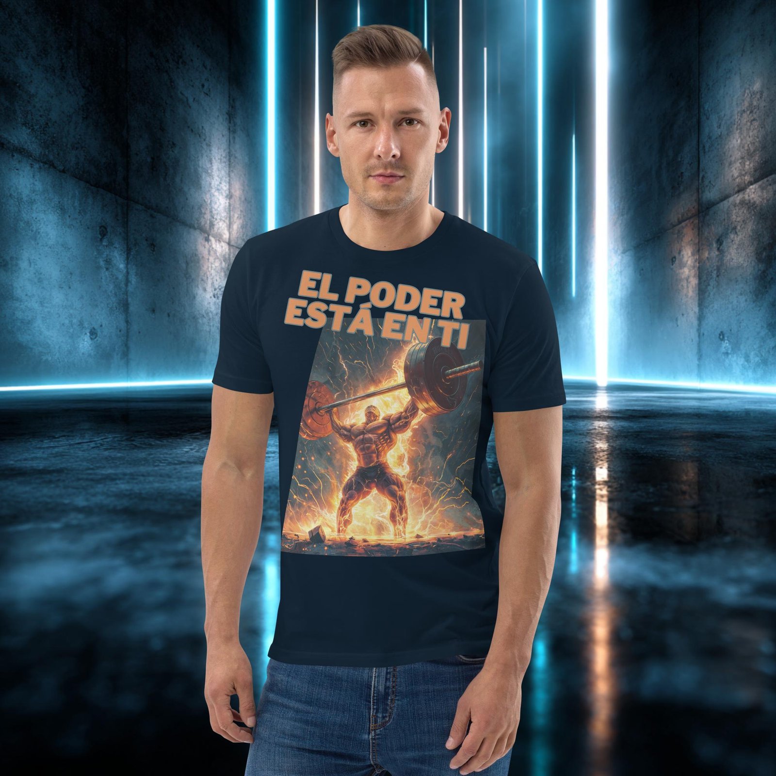 Camiseta orgánica con diseño El Poder Está en Ti — color 2