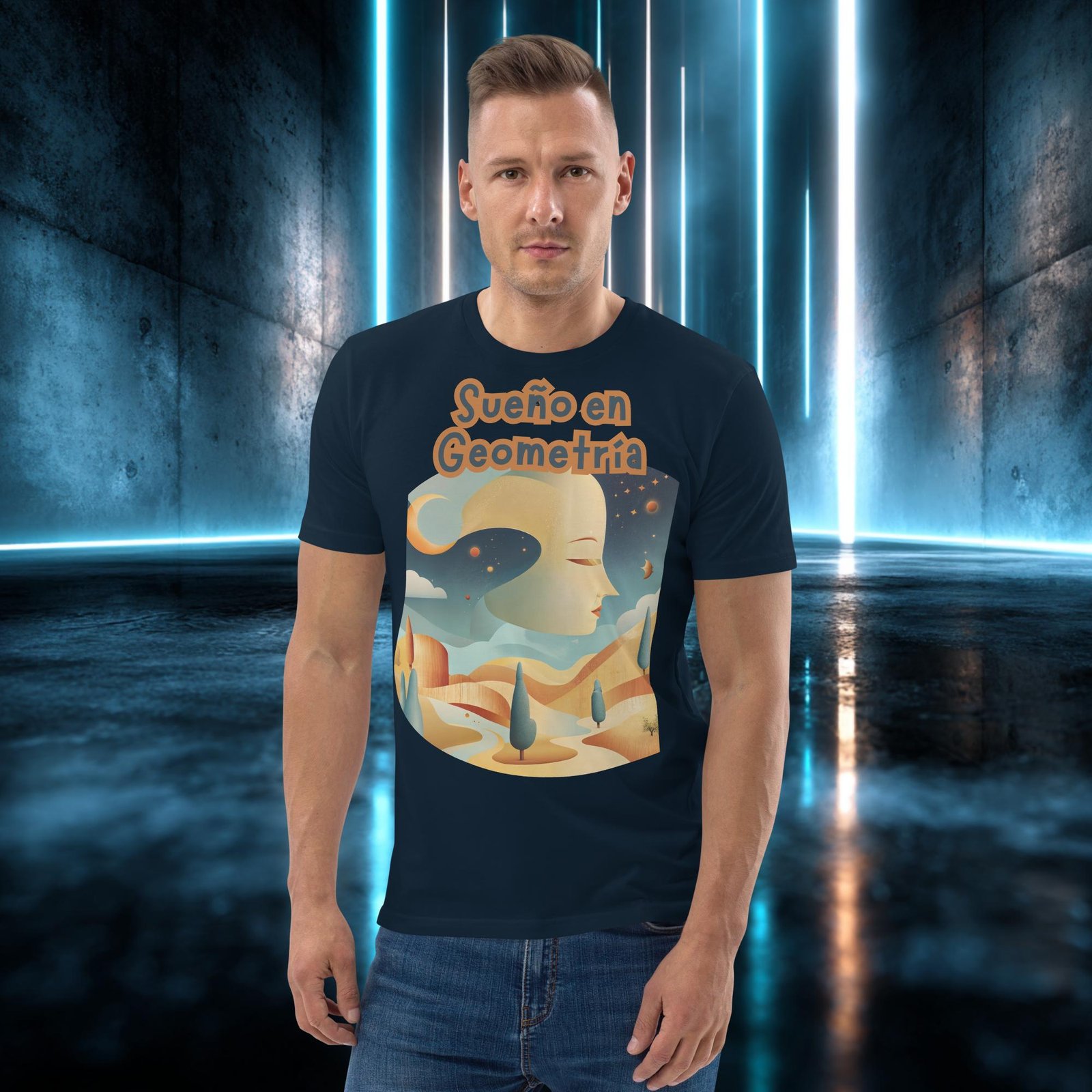 Camiseta orgánica con diseño Sueño en Geometría — color 2