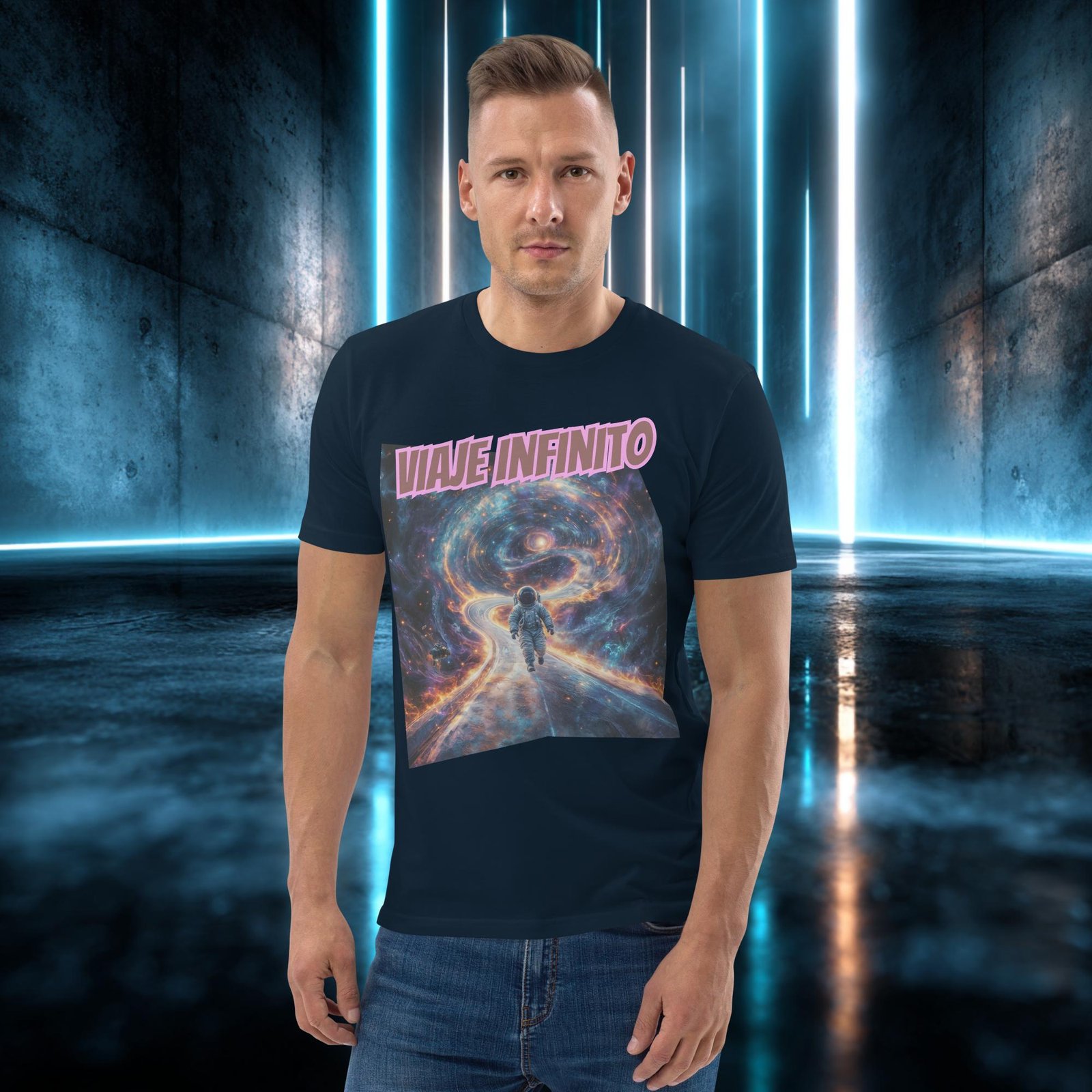 Camiseta orgánica con diseño Viaje Infinito — color 2