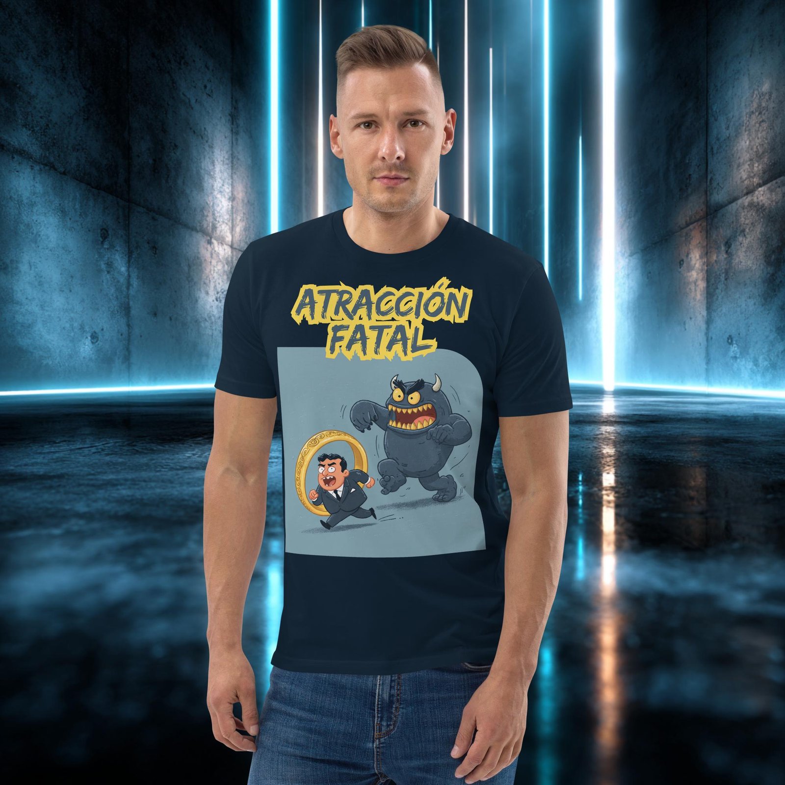 Camiseta orgánica con diseño Atracción Fatal — color 2