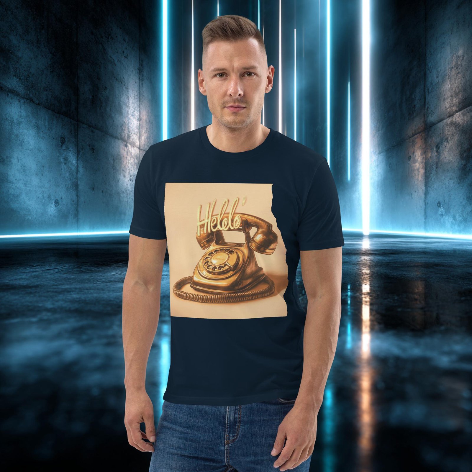Camiseta orgánica con diseño Llamada Dorada — color 2