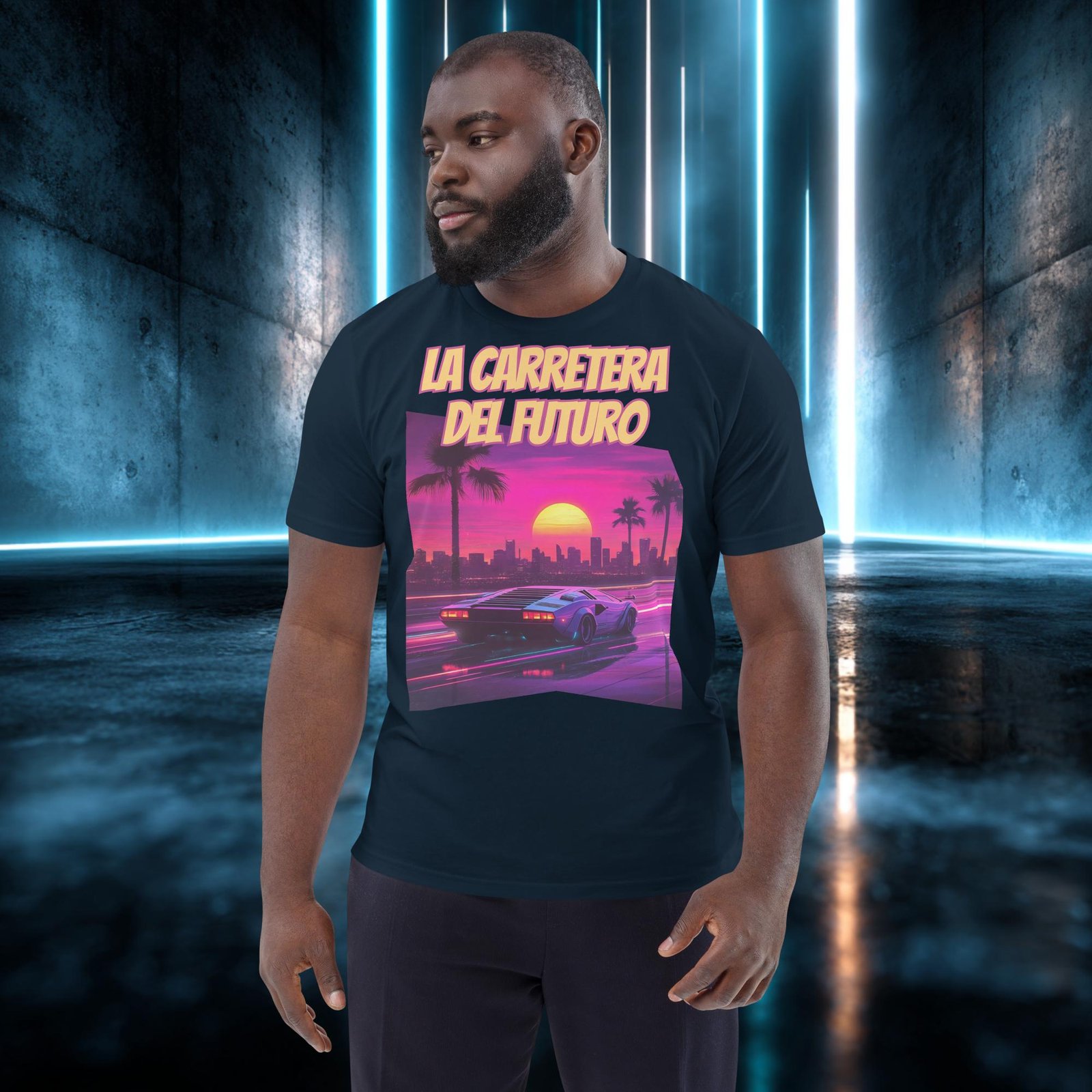 Camiseta orgánica con diseño La Carretera del Futuro — color 2