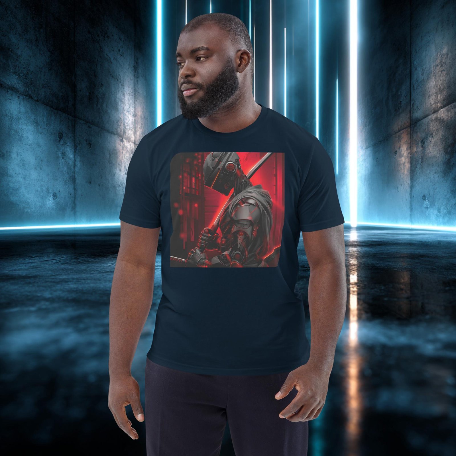 Camiseta orgánica con diseño Samurái de Circuitos — color 2