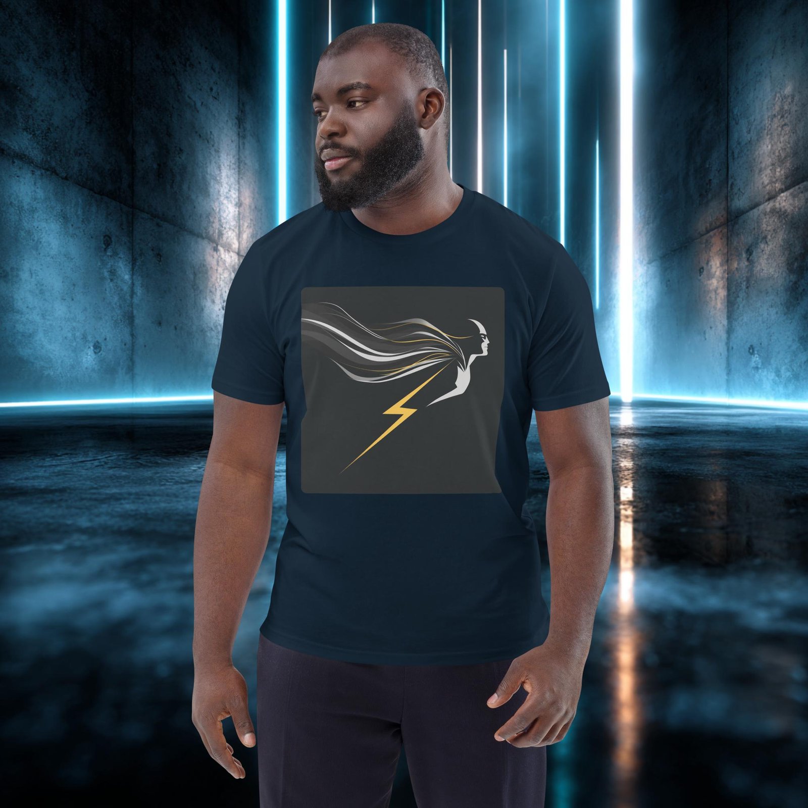 Camiseta orgánica con diseño Rayo y Melena — color 2