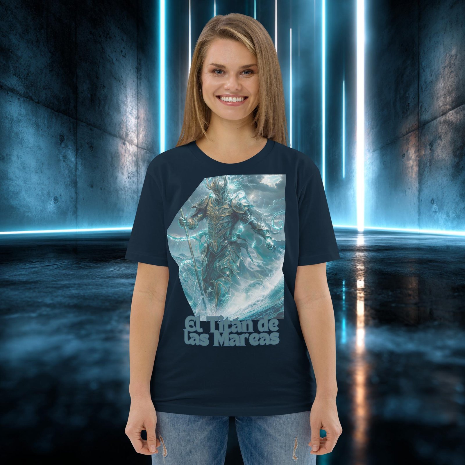 Camiseta orgánica con diseño El Titán de las Mareas — color 2