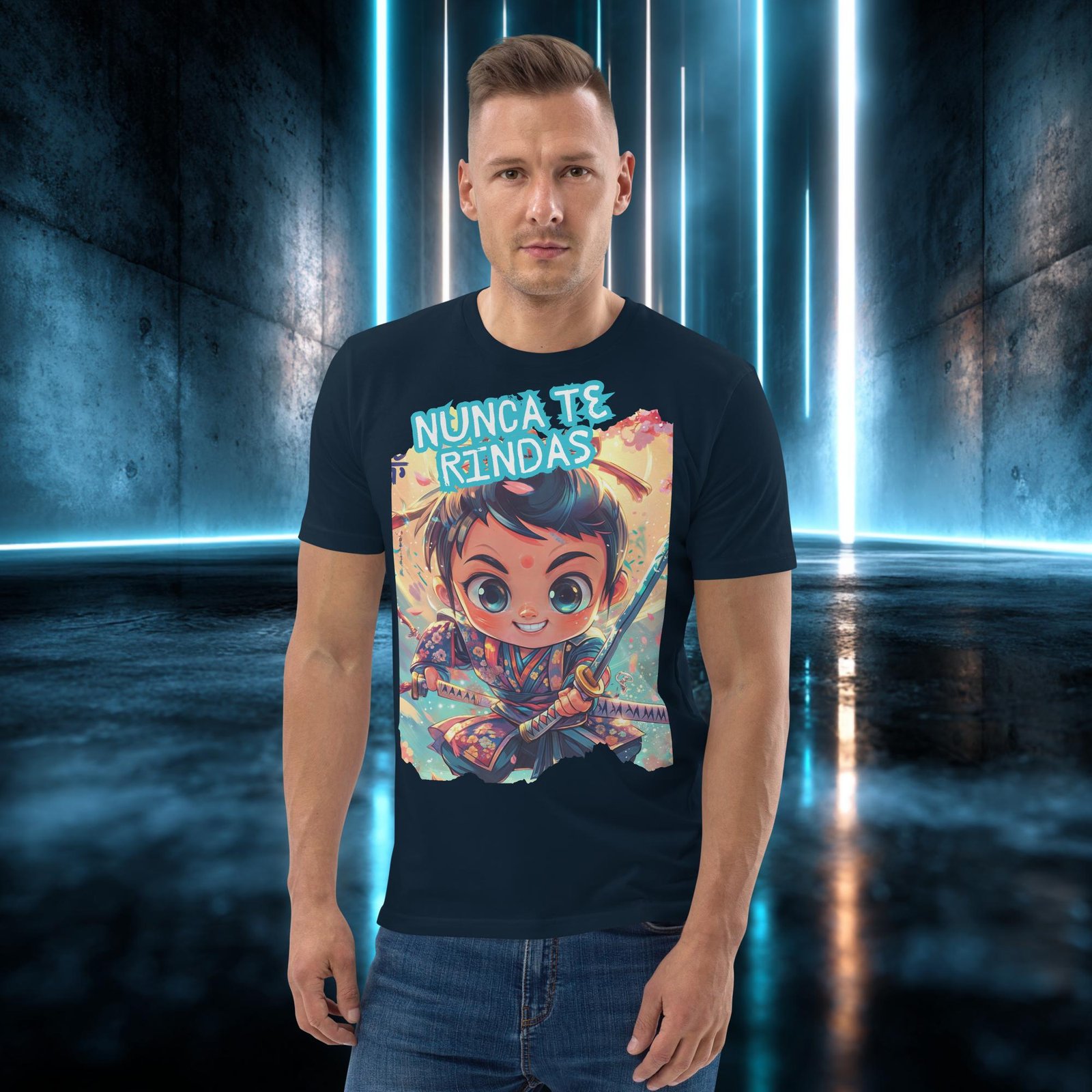 Camiseta orgánica con diseño Nunca Te Rindas — color 2