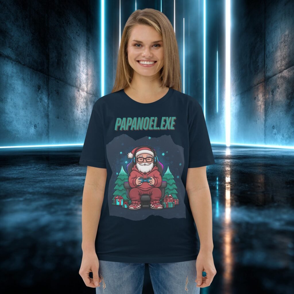 Camiseta orgánica con diseño Papá Noel Punto Exe