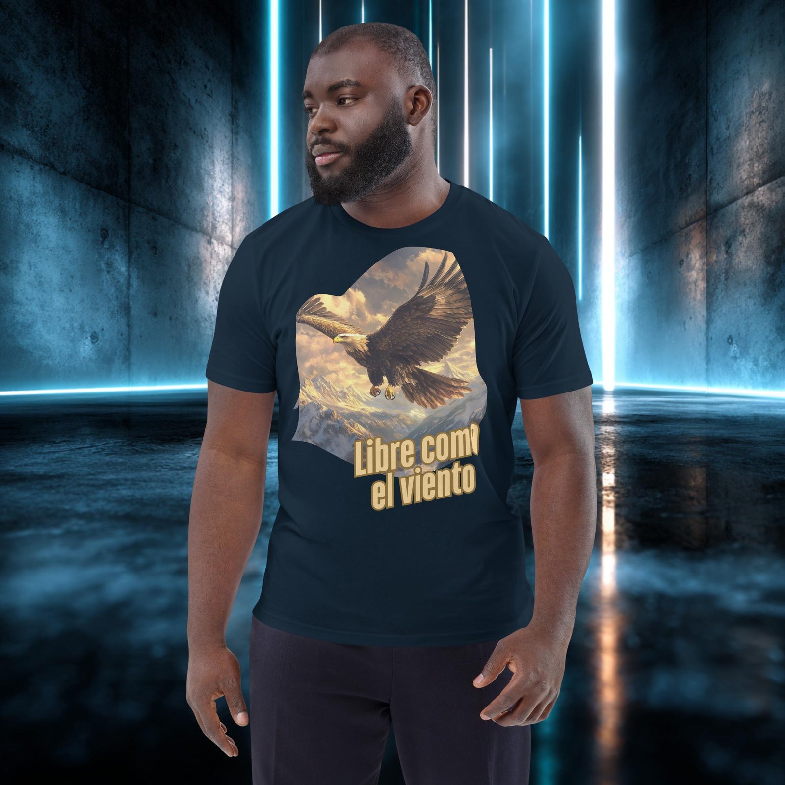 Camiseta orgánica con diseño Libre Como el Viento — color 2
