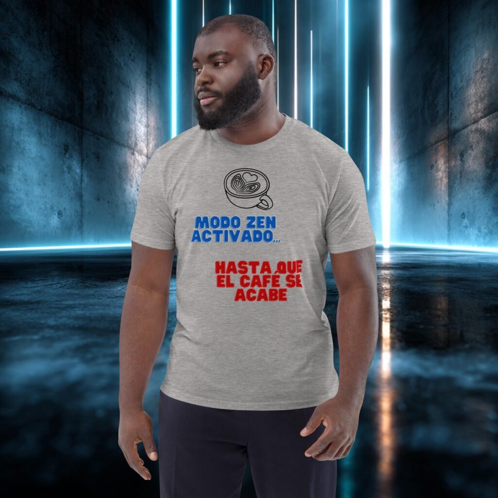 Camiseta orgánica con diseño Modo Zen Activado