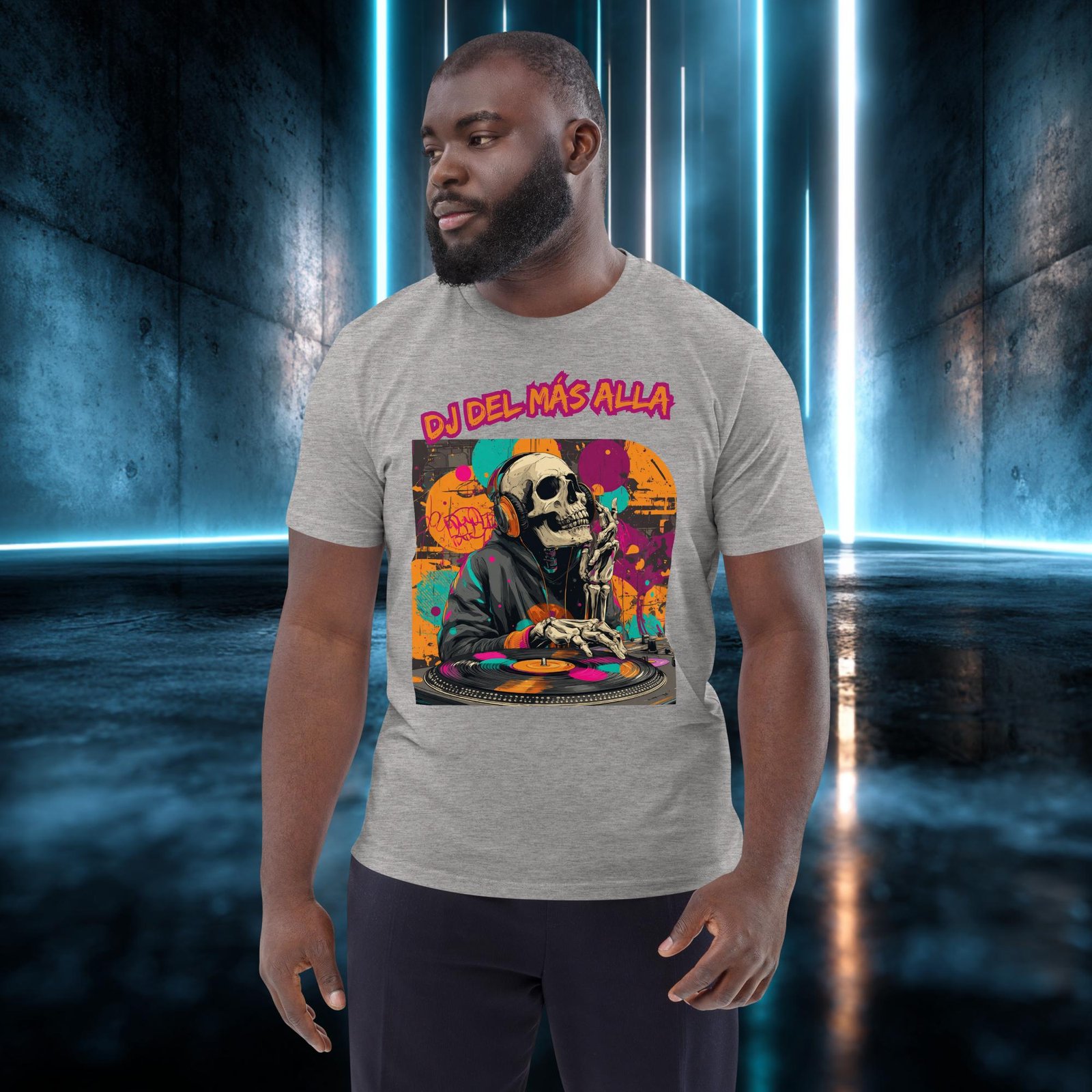 Camiseta orgánica con diseño DJ del Más Allá — color 3