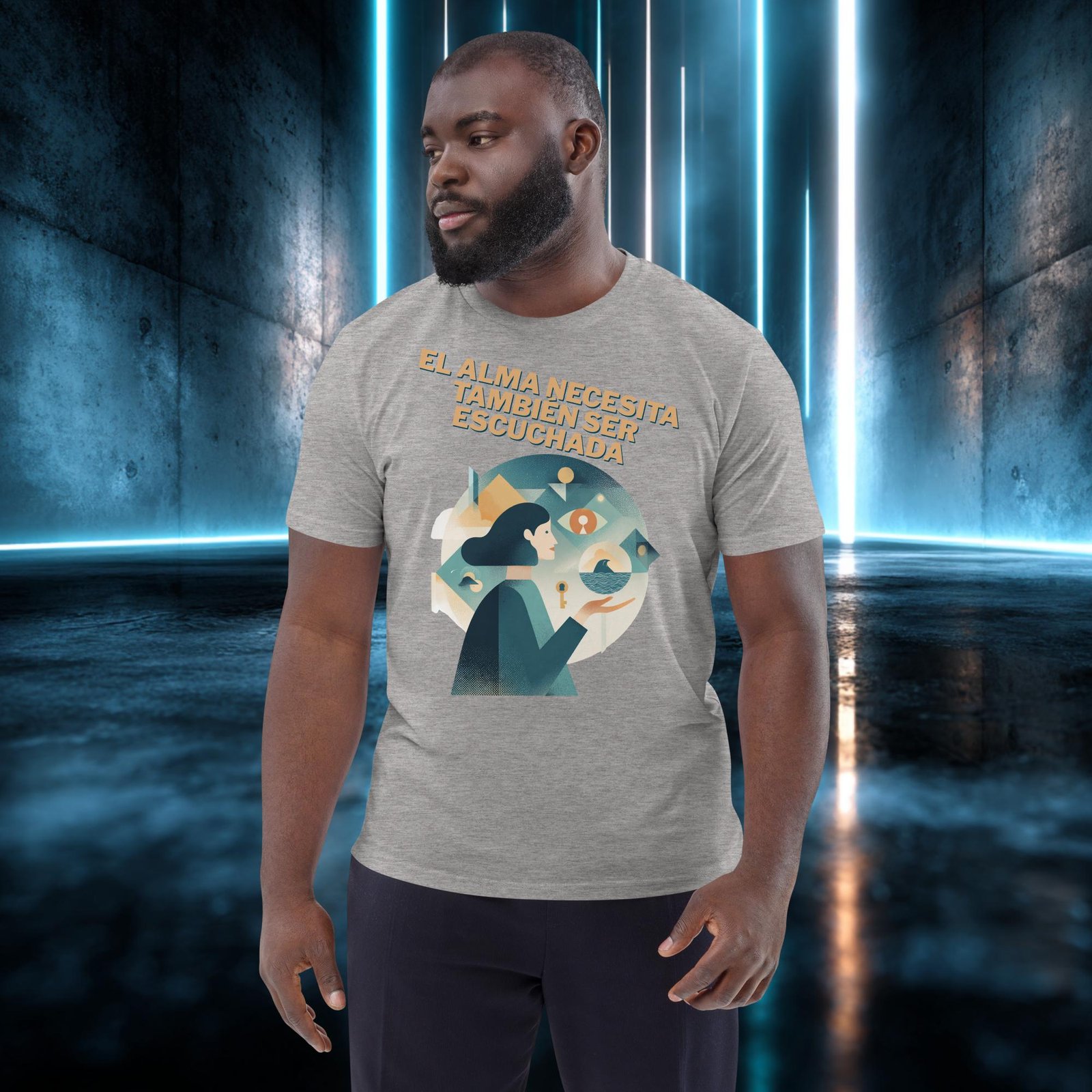Camiseta orgánica con diseño El Alma También Se Escucha — color 2
