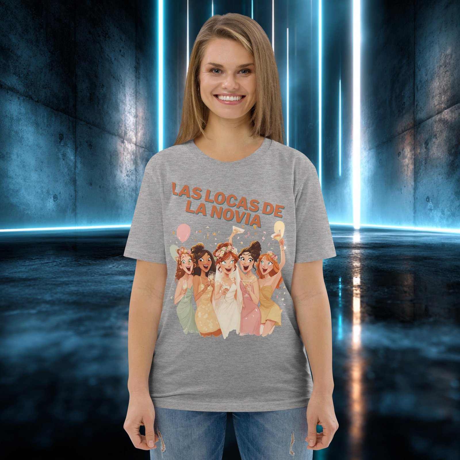 Camiseta orgánica con diseño Las Locas de la Novia — color 3