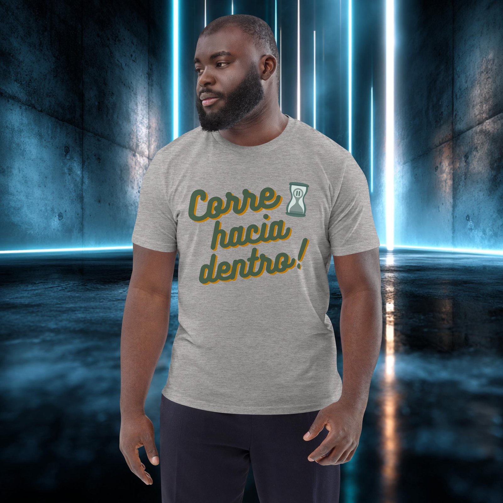 Camiseta orgánica con diseño Corre Hacia Dentro — color 3
