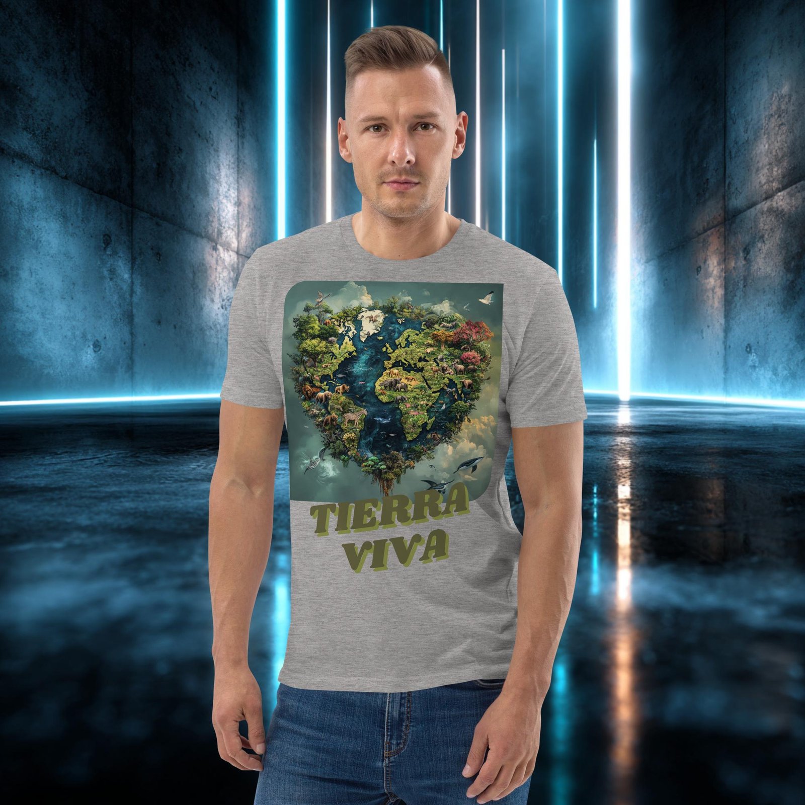 Camiseta orgánica con diseño Tierra Viva — color 3