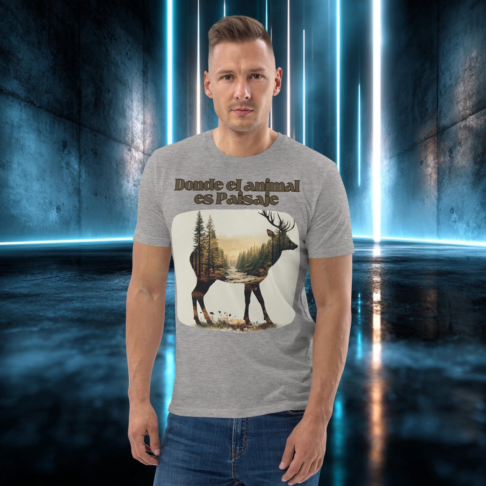 Camiseta orgánica con diseño Donde el Animal Es Paisaje — color 3