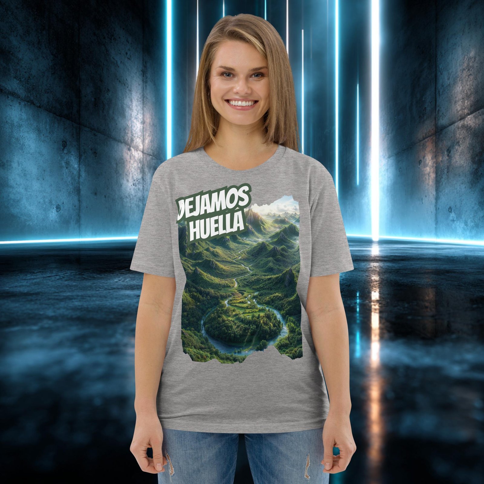 Camiseta orgánica con diseño Dejamos Huella — color 3