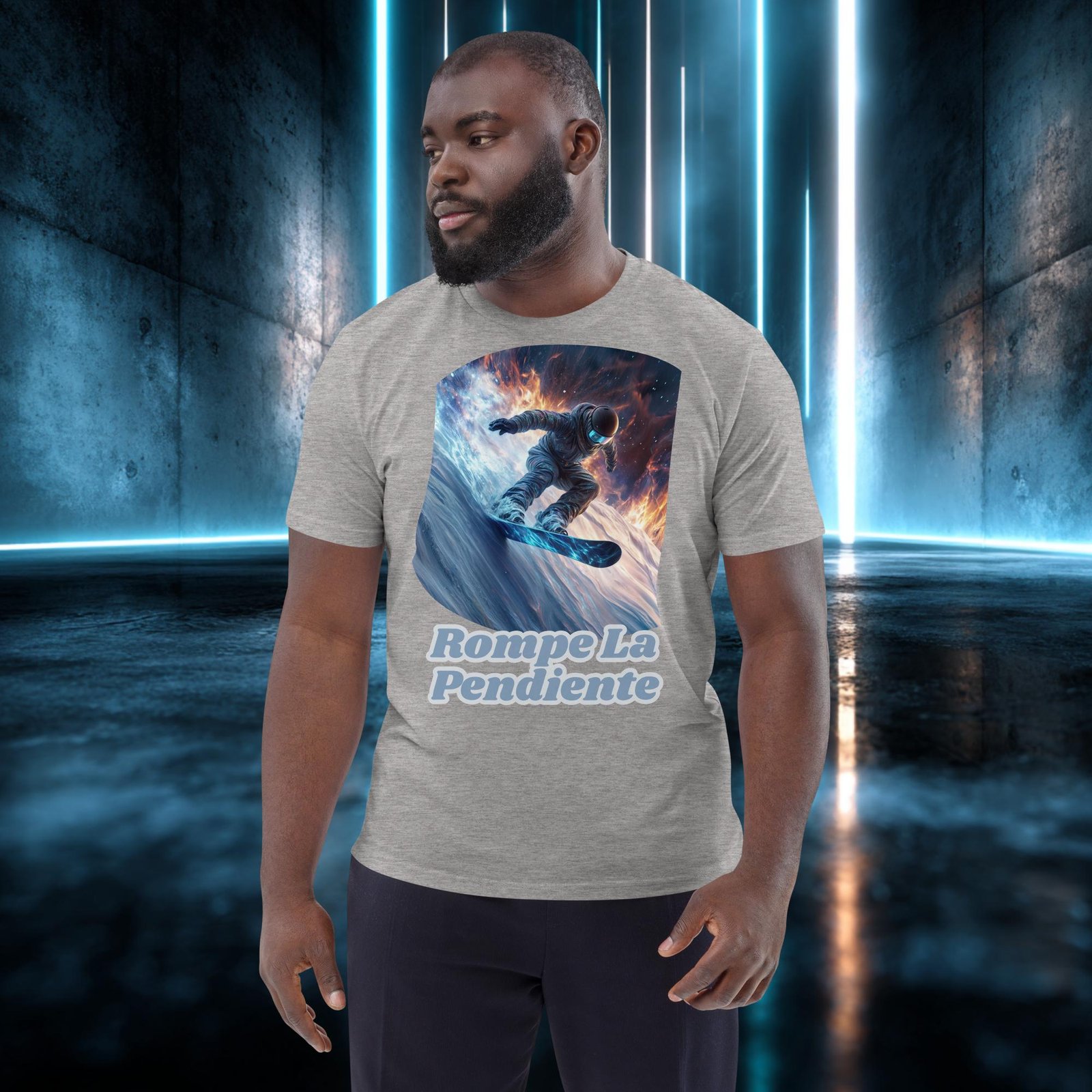Camiseta orgánica con diseño Rompe la Pendiente — color 3