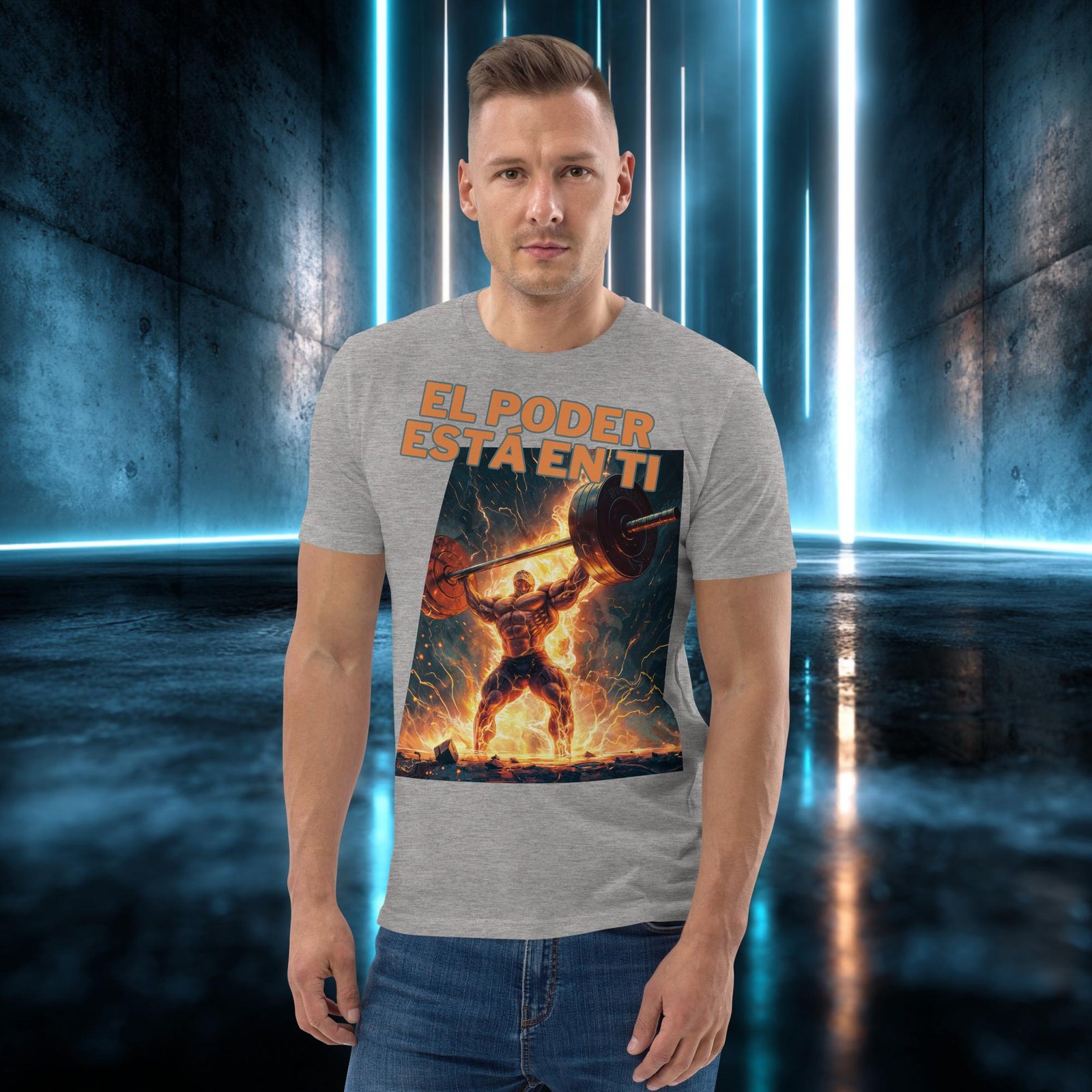 Camiseta orgánica con diseño El Poder Está en Ti — color 3