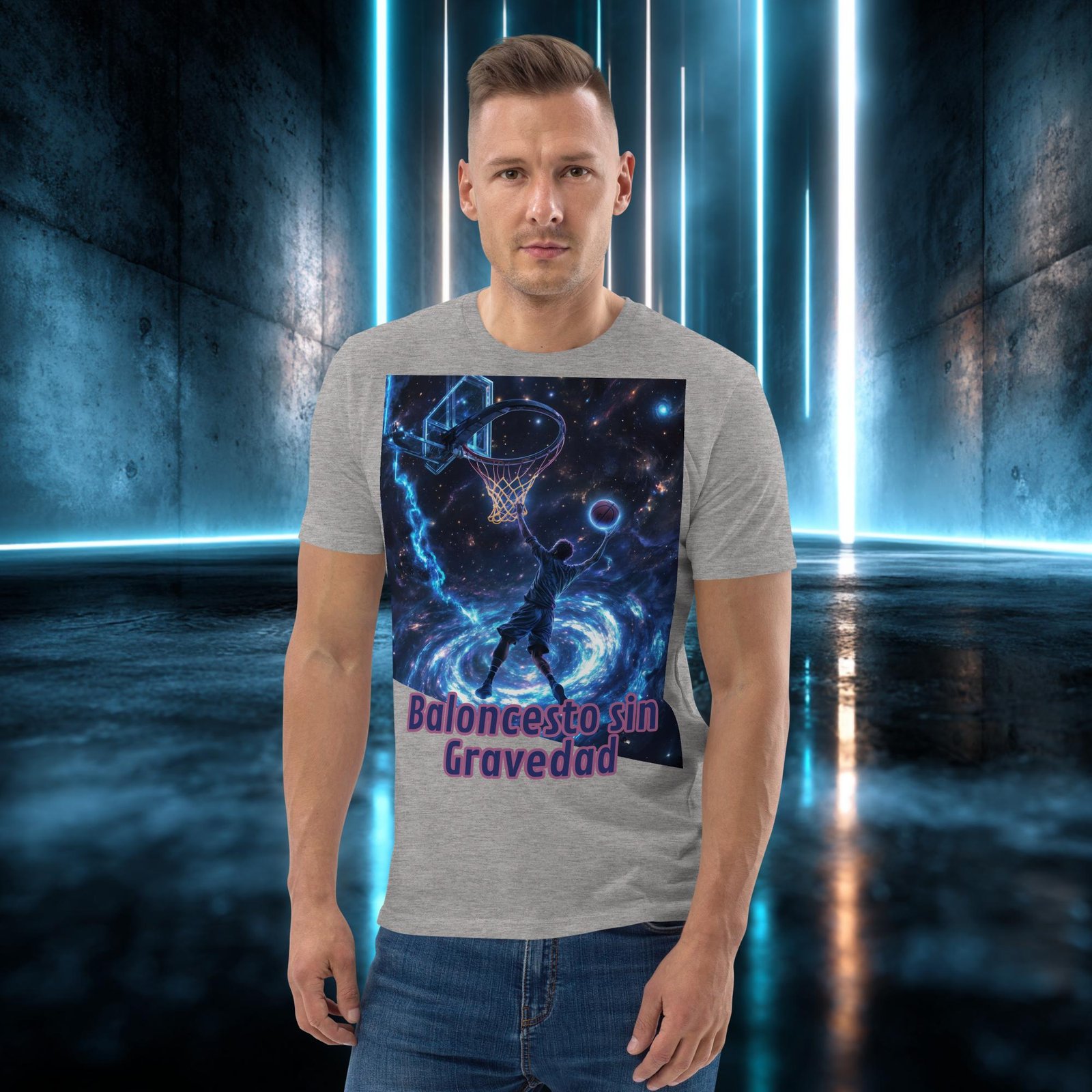 Camiseta orgánica con diseño Baloncesto sin Gravedad — color 3