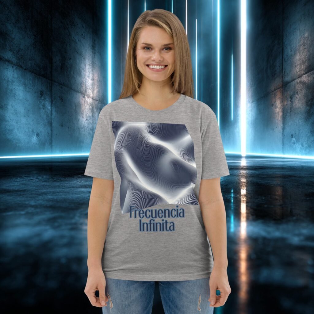 Camiseta orgánica con diseño Frecuencia Infinita