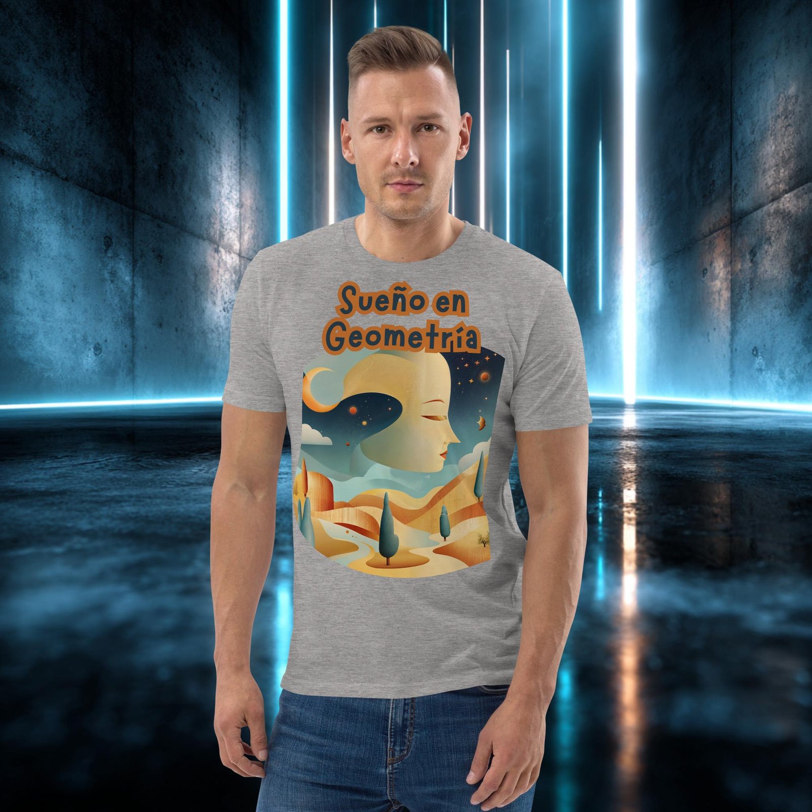 Camiseta orgánica con diseño Sueño en Geometría — color 3