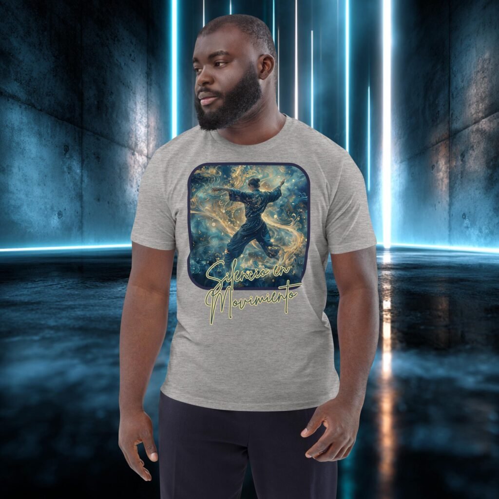 Camiseta orgánica con diseño Silencio en Movimiento