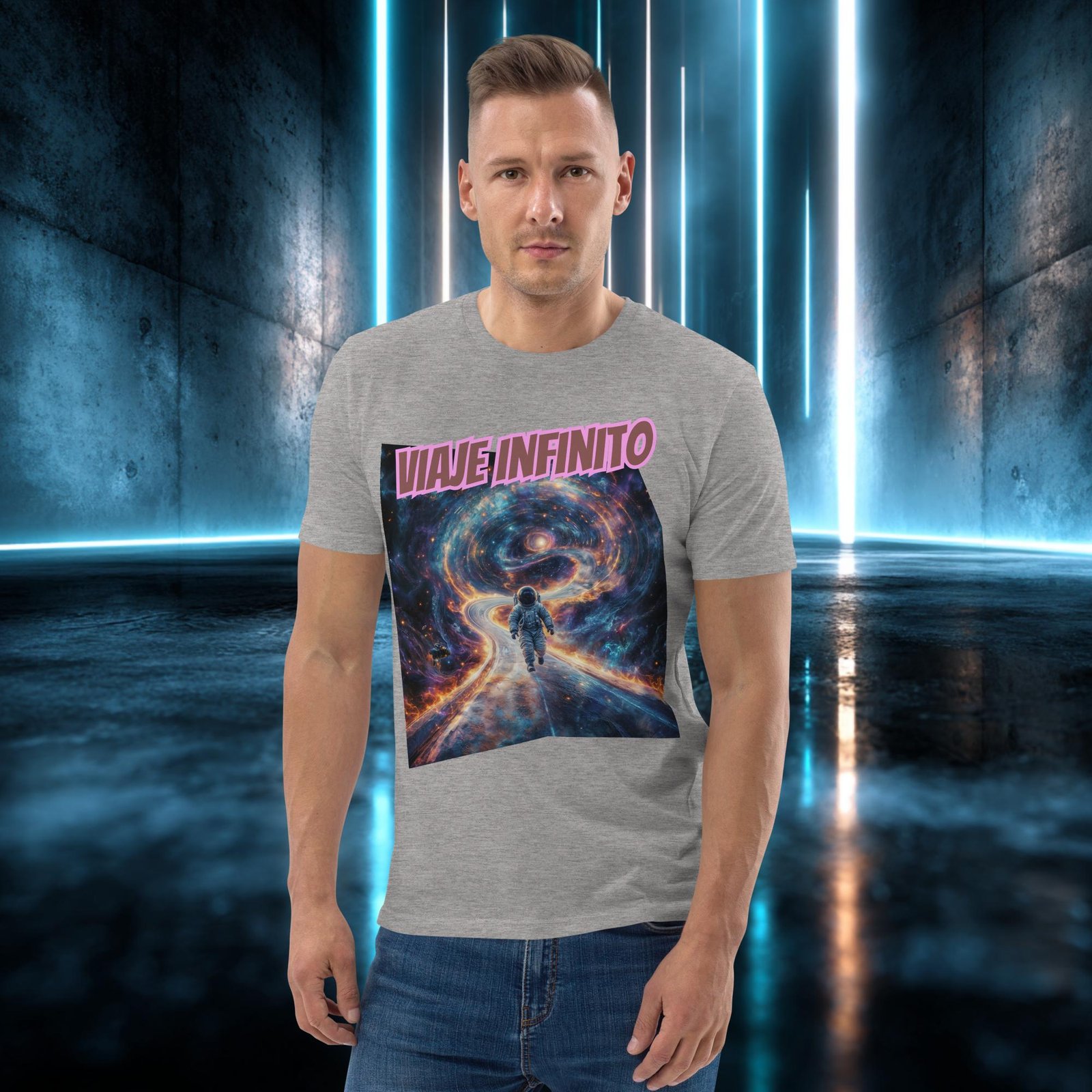 Camiseta orgánica con diseño Viaje Infinito — color 3