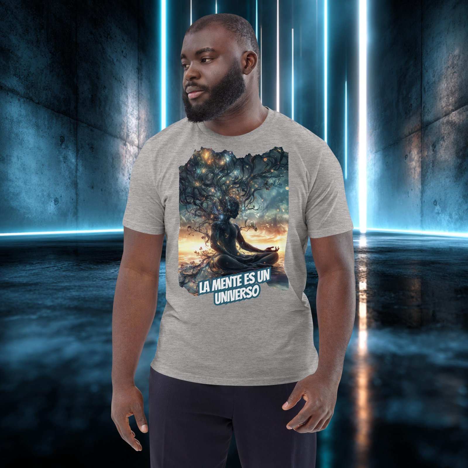 Camiseta orgánica con diseño La Mente Es un Universo — color 3