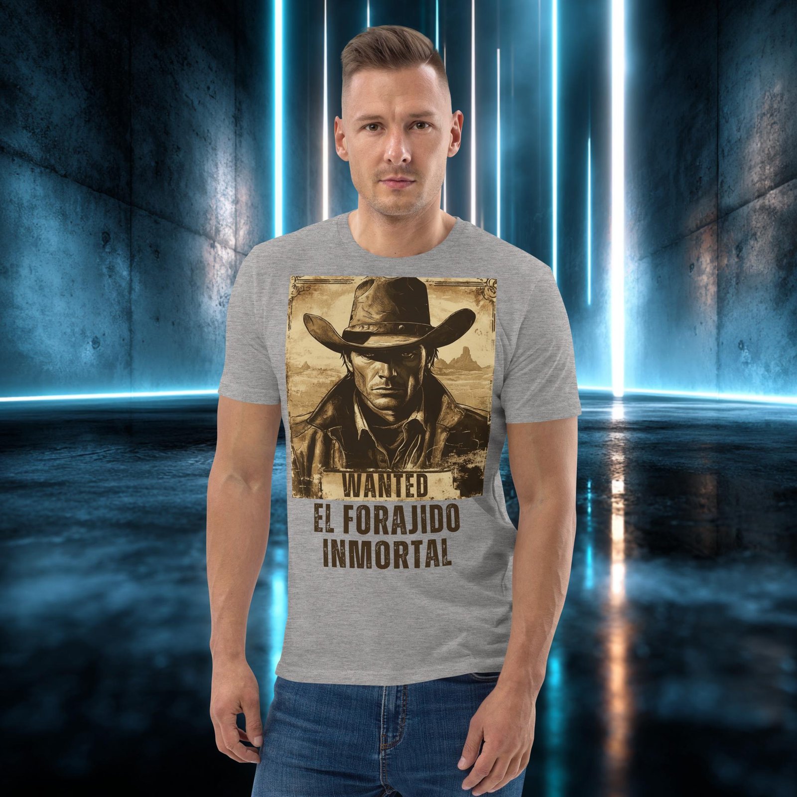 Camiseta orgánica con diseño El Forajido Inmortal — color 3